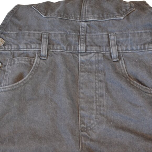 Free People Women's "Ziggy" Shortall Overalls in Mineral Black - Picture 5 of 8